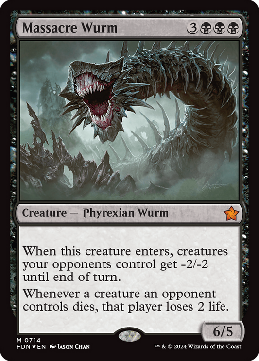 Massacre Wurm (FDN-714) - Foundations Foil