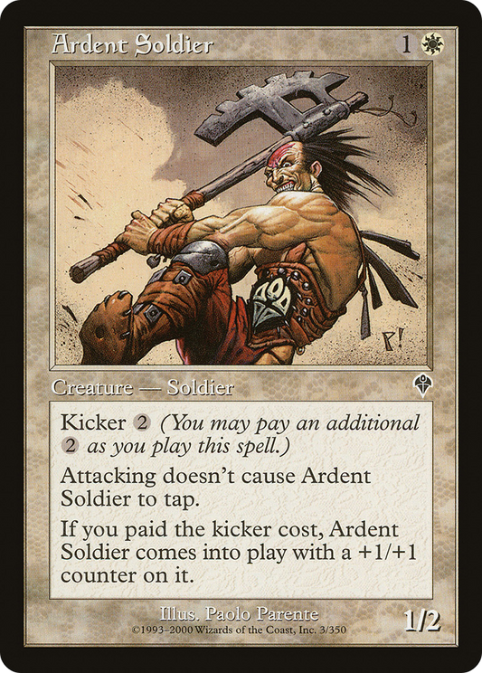 Ardent Soldier (INV-003) - Invasion Foil
