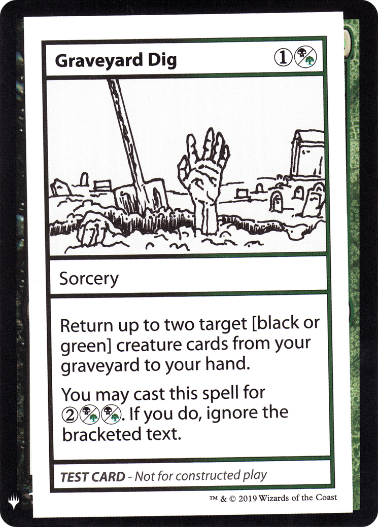 Graveyard Dig (CMB1-092) - Mystery Booster Playtest Cards 2019