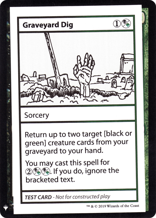 Graveyard Dig (CMB1-092) - Mystery Booster Playtest Cards 2019