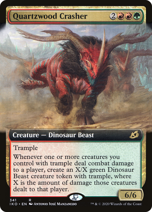 Quartzwood Crasher (Extended Art)  (IKO-341) - Ikoria: Lair of Behemoths: (Extended Art) Foil