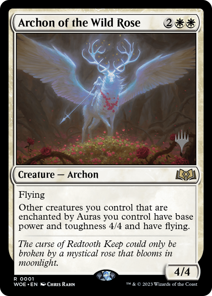Archon of the Wild Rose (PPWOE-001) - Wilds of Eldraine Promos (Promo Pack) Foil
