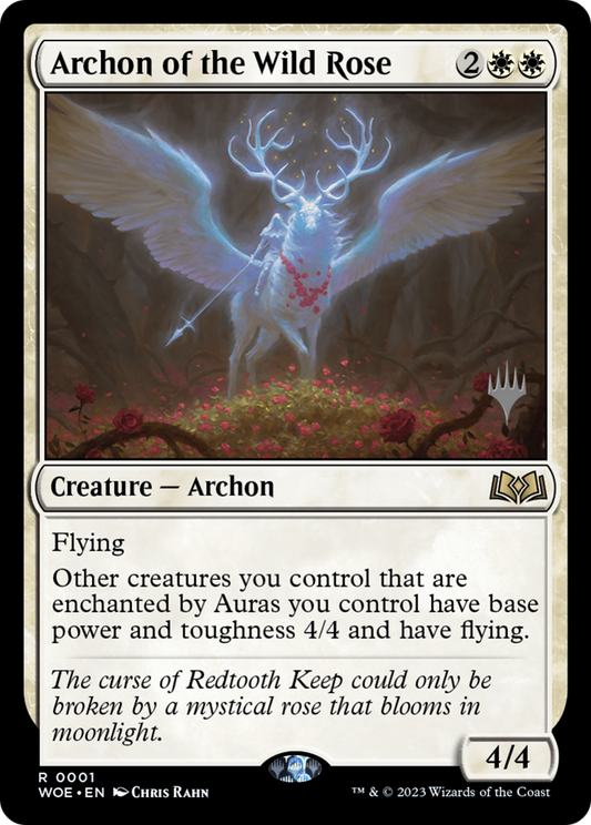 Archon of the Wild Rose (PPWOE-001) - Wilds of Eldraine Promos (Promo Pack) Foil