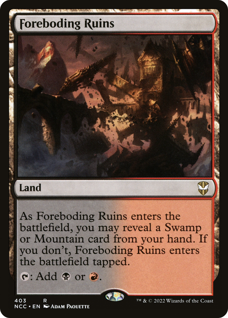 Foreboding Ruins (NCC-403) - New Capenna Commander