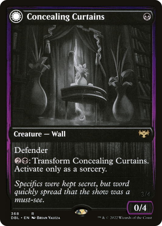Concealing Curtains // Revealing Eye (DBL-368) - Innistrad: Double Feature: (Double Faced Transform) Foil