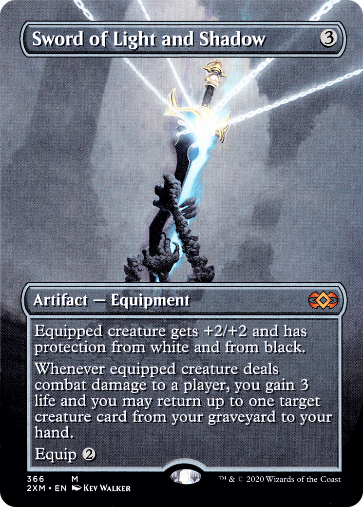 Sword of Light and Shadow (2XM-366) - Double Masters (Borderless) Foil