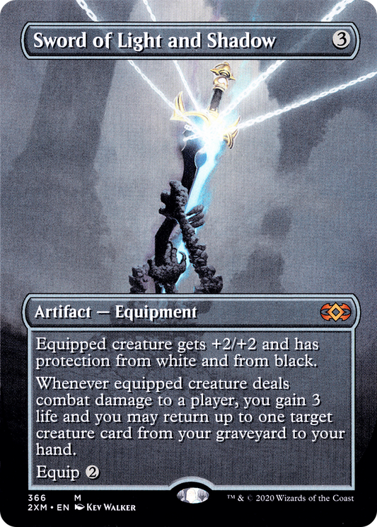 Sword of Light and Shadow (2XM-366) - Double Masters (Borderless) Foil