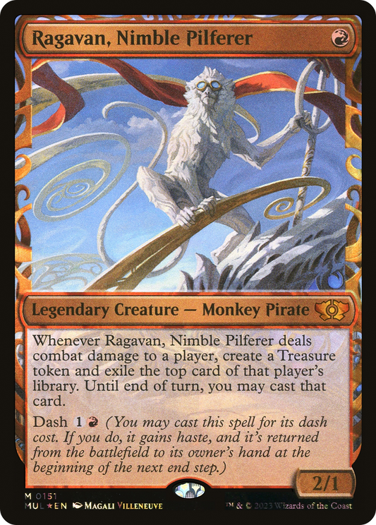 Ragavan, Nimble Pilferer (MUL-151) - Multiverse Legends: (Showcase) Foil