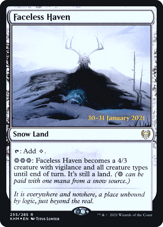 Faceless Haven (PKHM-255S) - Kaldheim Promos: (snow) Foil