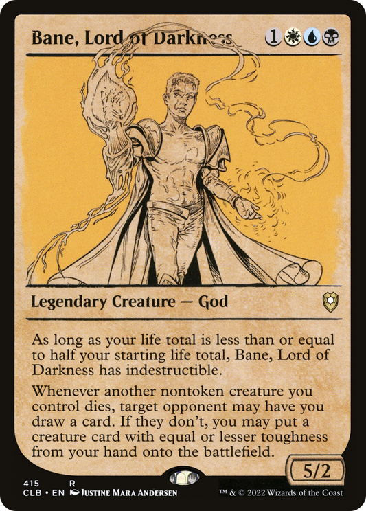 Bane, Lord of Darkness (CLB-415) - Commander Legends: Battle for Baldur's Gate: (Showcase) Foil