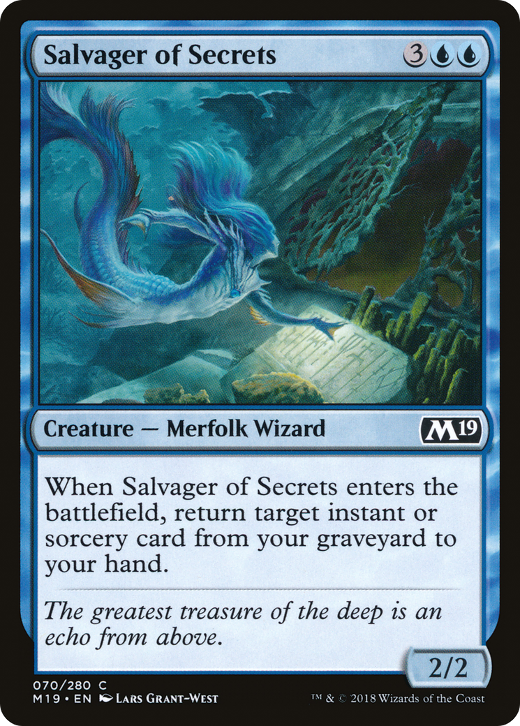 Salvager of Secrets (M19-070) - Core Set 2019