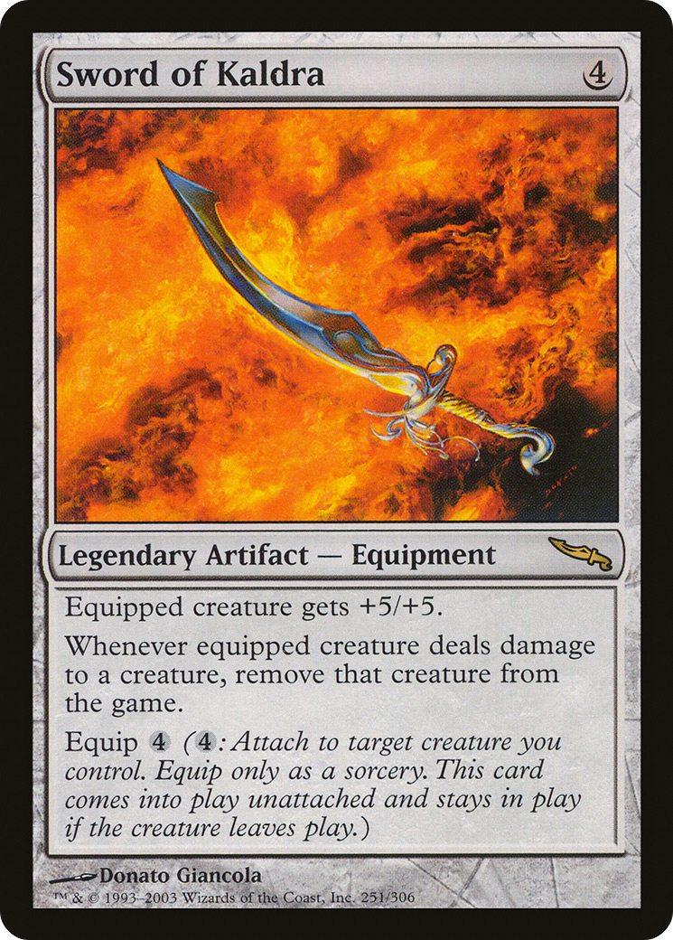 Sword of Kaldra (MRD-251) - Mirrodin Foil