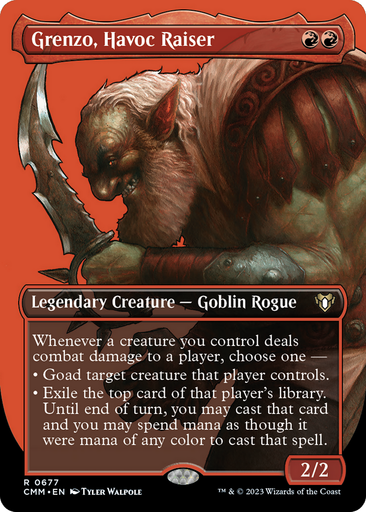 Grenzo, Havoc Raiser (Borderless) (CMM-677) - Commander Masters (Borderless)