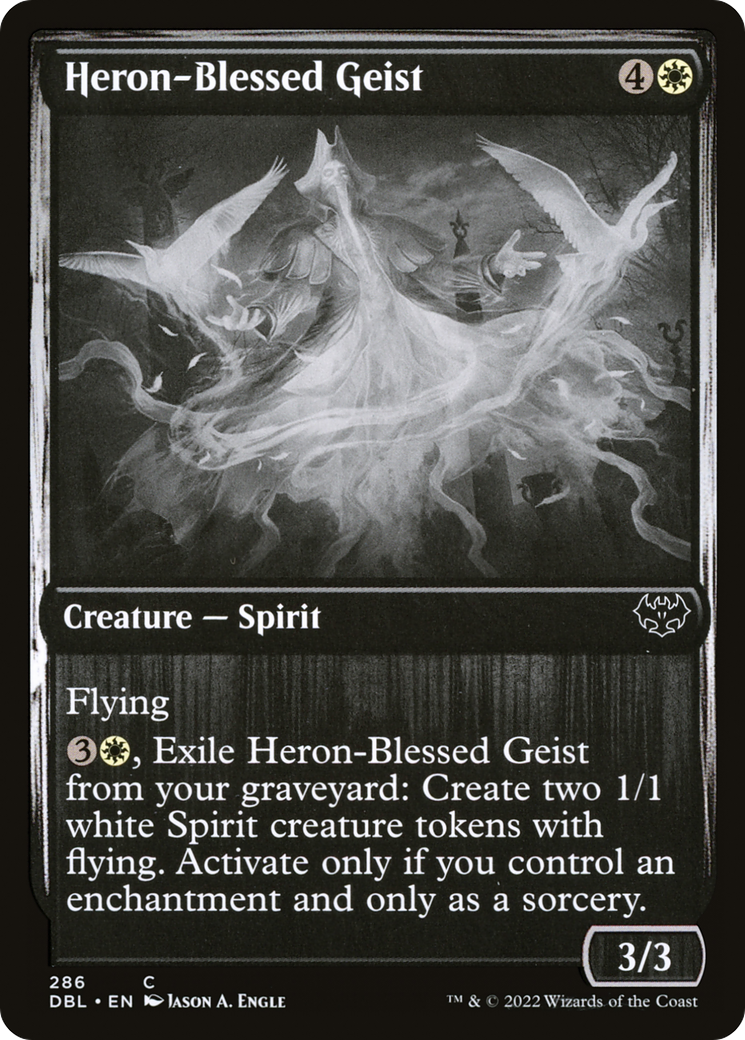 Heron-Blessed Geist (DBL-286) - Innistrad: Double Feature Foil