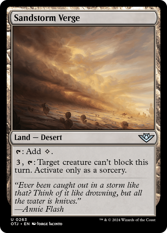 Sandstorm Verge (OTJ-263) - Outlaws of Thunder Junction Foil