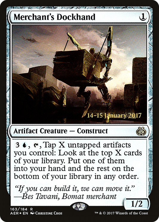 Merchant's Dockhand (PRE-163S) - Aether Revolt Promos (Prerelease) Foil