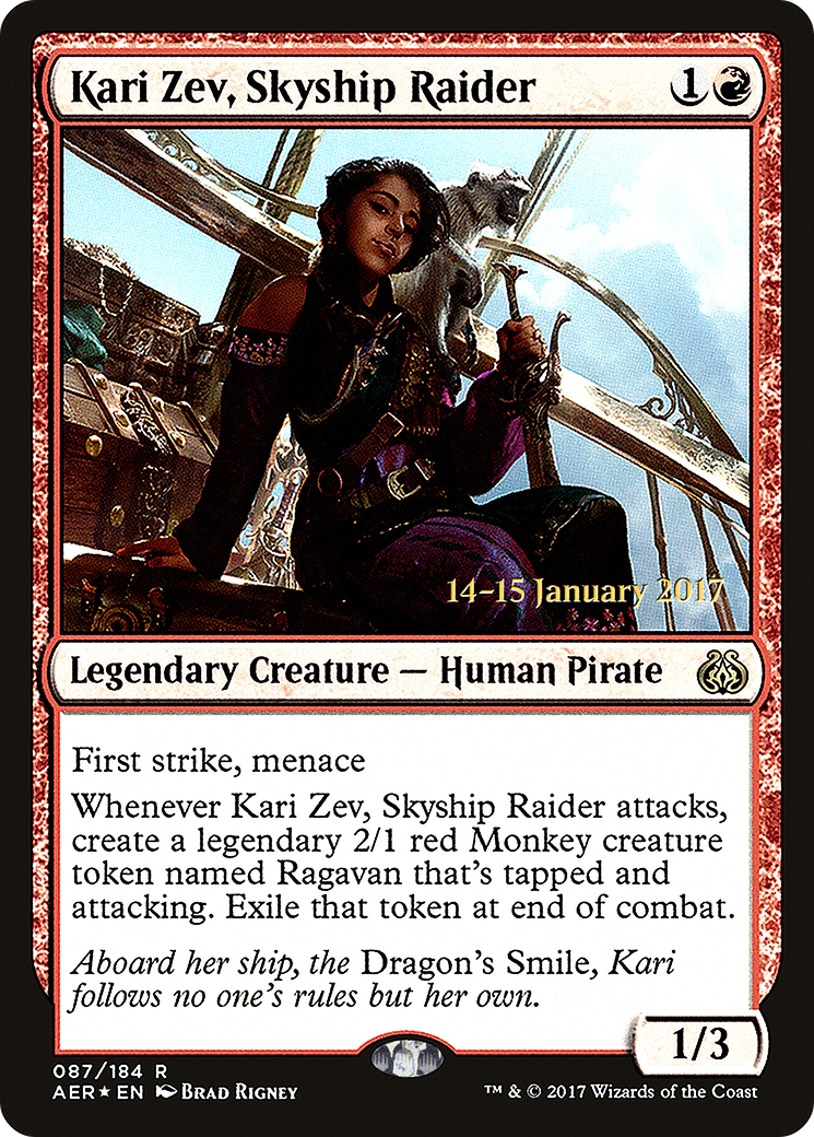 Kari Zev, Skyship Raider (PAER-87S) - Aether Revolt Promos Foil