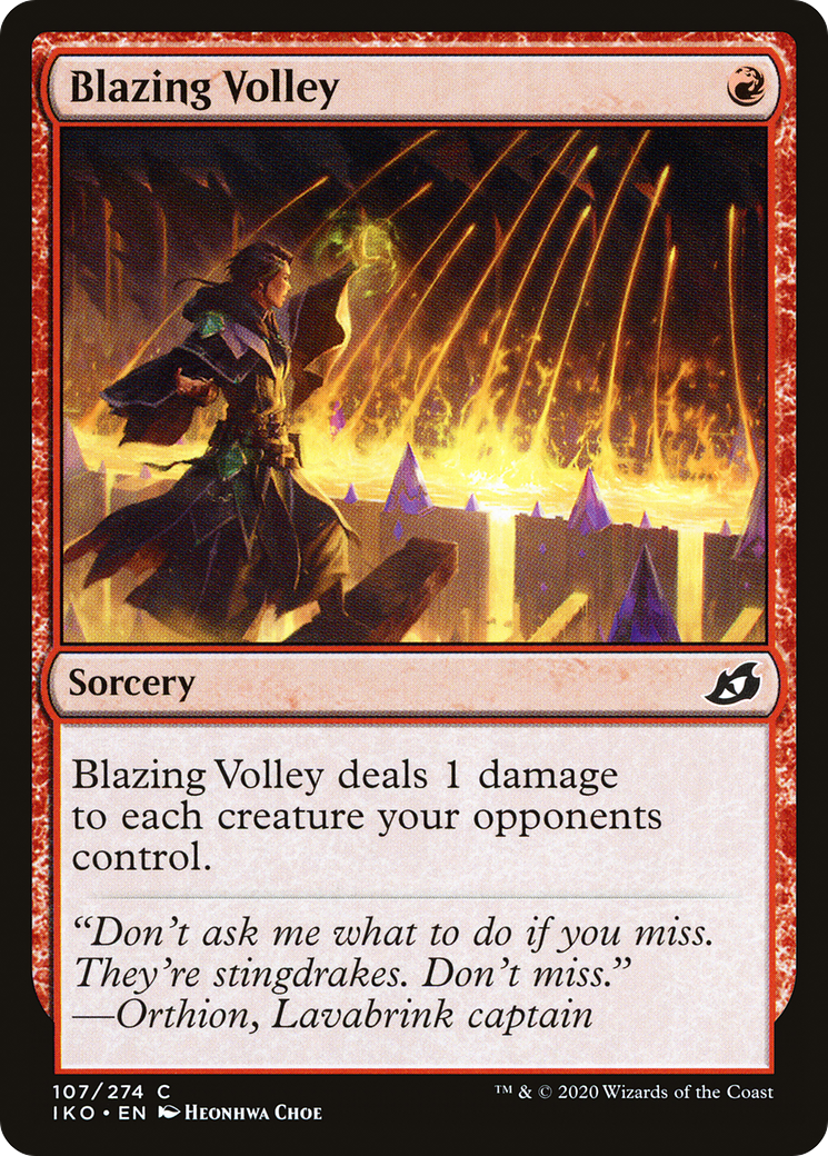 Blazing Volley (IKO-107) - Ikoria: Lair of Behemoths