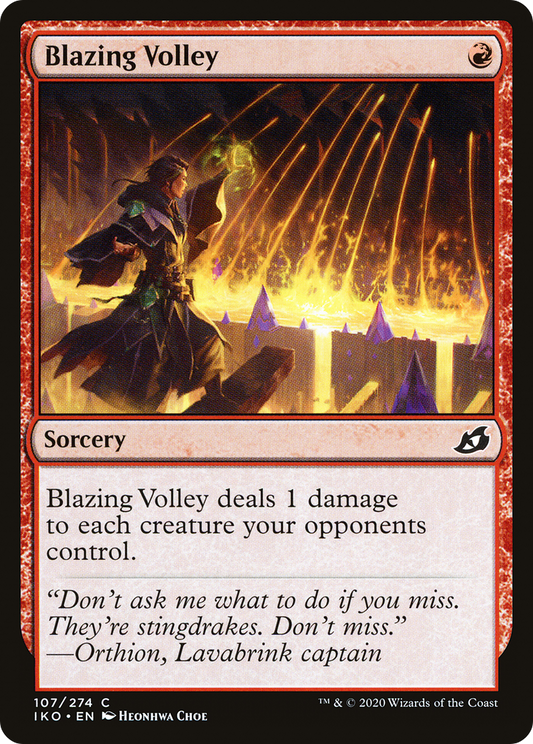 Blazing Volley (IKO-107) - Ikoria: Lair of Behemoths