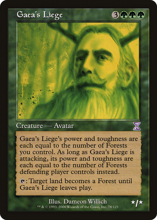 Gaea's Liege (TSB-078) - Time Spiral Timeshifted Foil