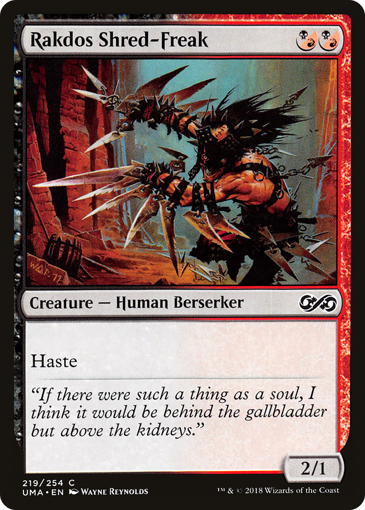 Rakdos Shred-Freak (UMA-219) - Ultimate Masters Foil