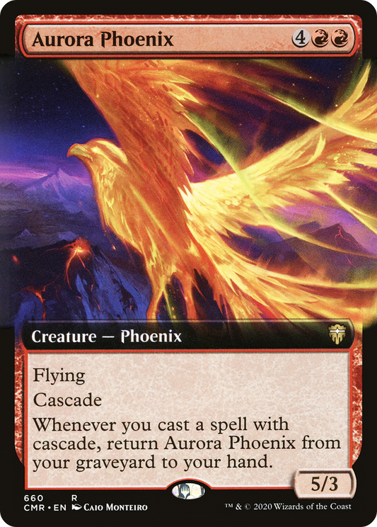 Aurora Phoenix (CMR-660) - Commander Legends: (Extended Art) Foil