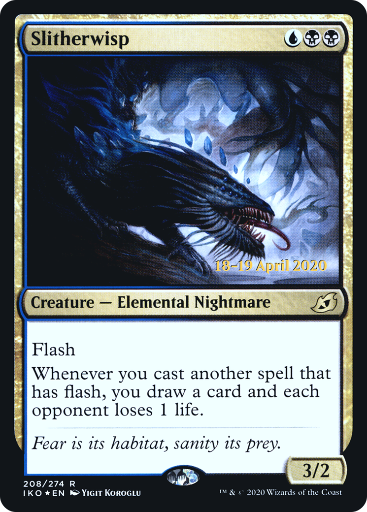 Slitherwisp (PRE-208S) - Ikoria: Lair of Behemoths Promos (Prerelease) Foil