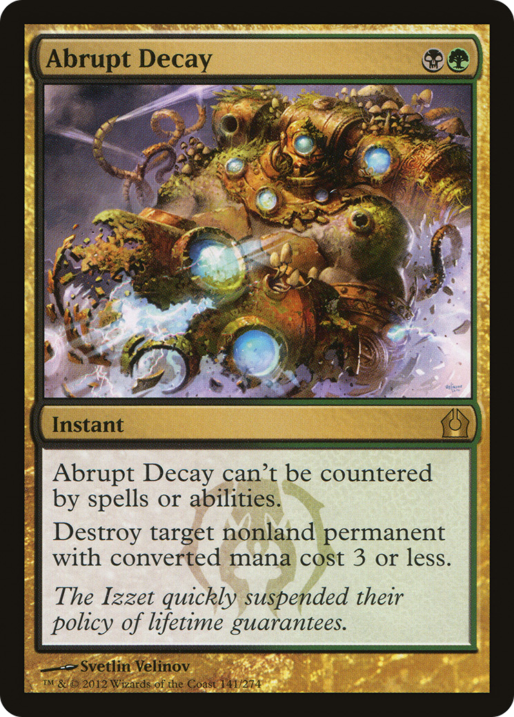 Abrupt Decay (RTR-141) - Return to Ravnica Foil