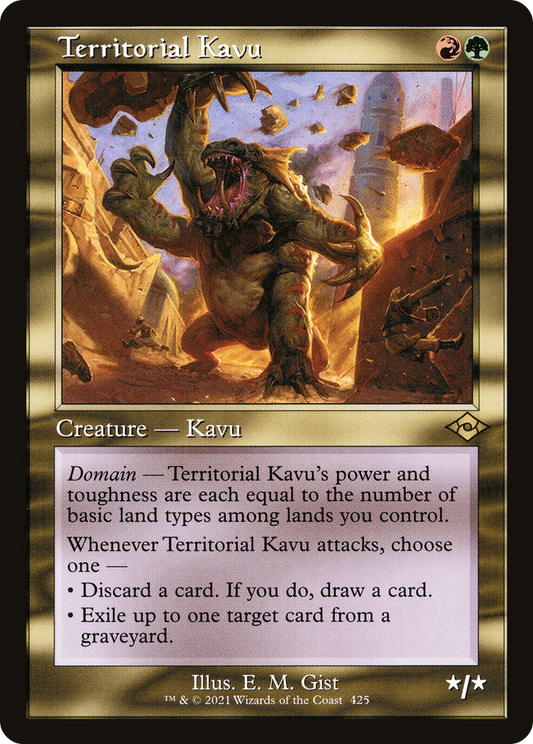 Territorial Kavu (MH2-425) - Modern Horizons 2 Etched Foil