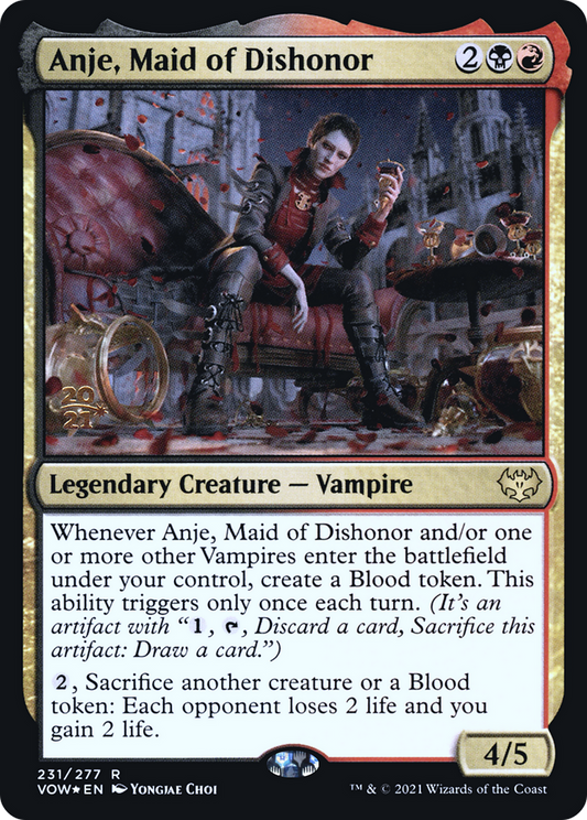 Anje, Maid of Dishonor (PRE-231) - Innistrad: Crimson Vow Promos Foil