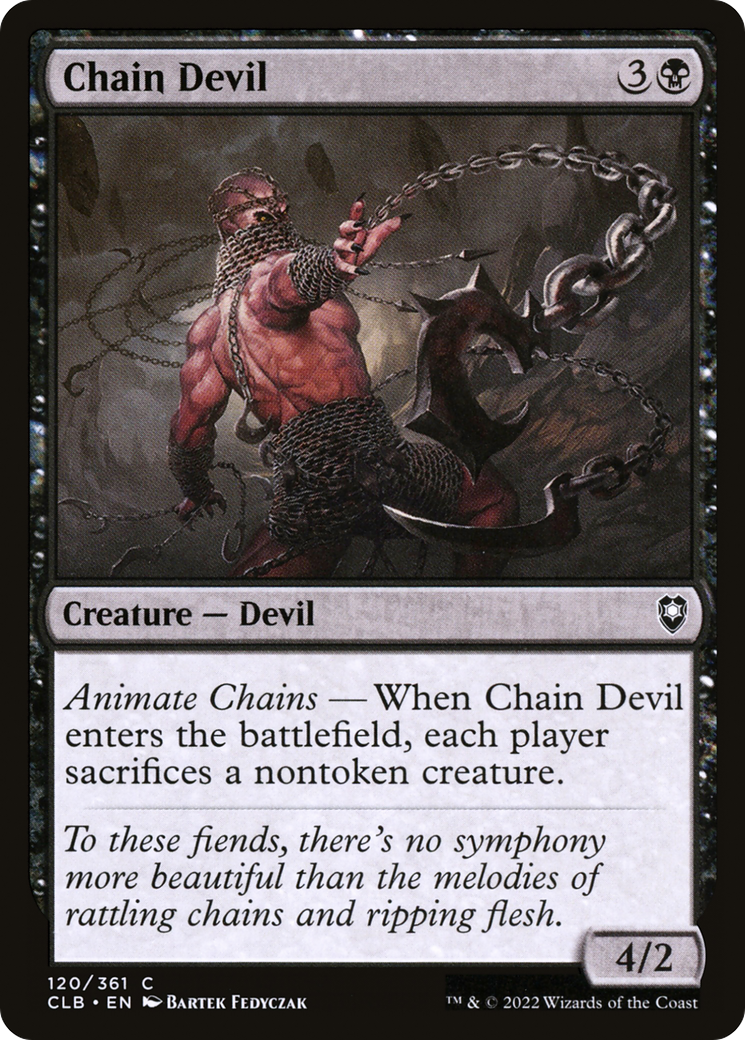 Chain Devil (CLB-120) - Commander Legends: Battle for Baldur's Gate Foil