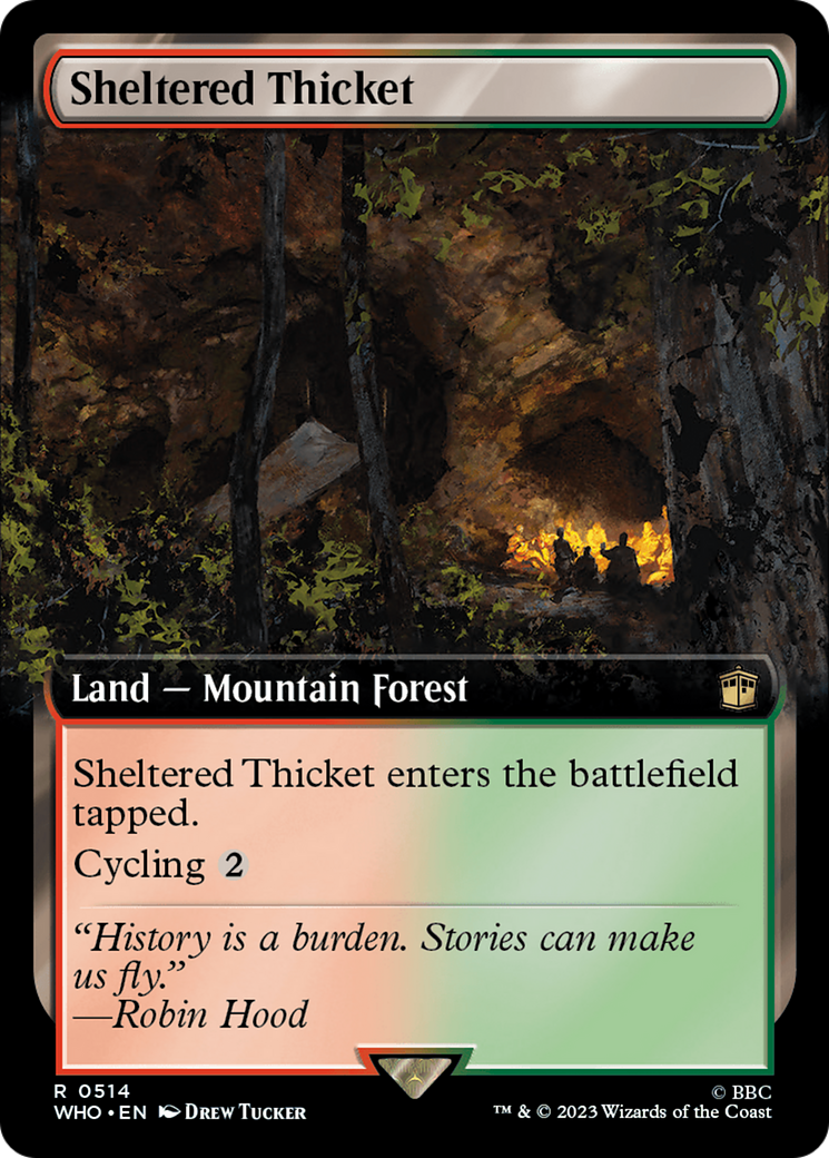 Sheltered Thicket (WHO-514) - Doctor Who: (Extended Art) Foil