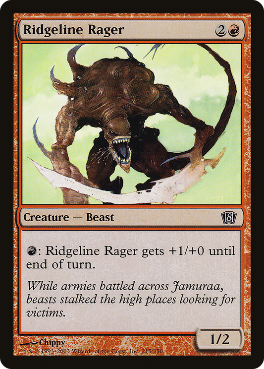 Ridgeline Rager (8ED-215★) - Eighth Edition Foil