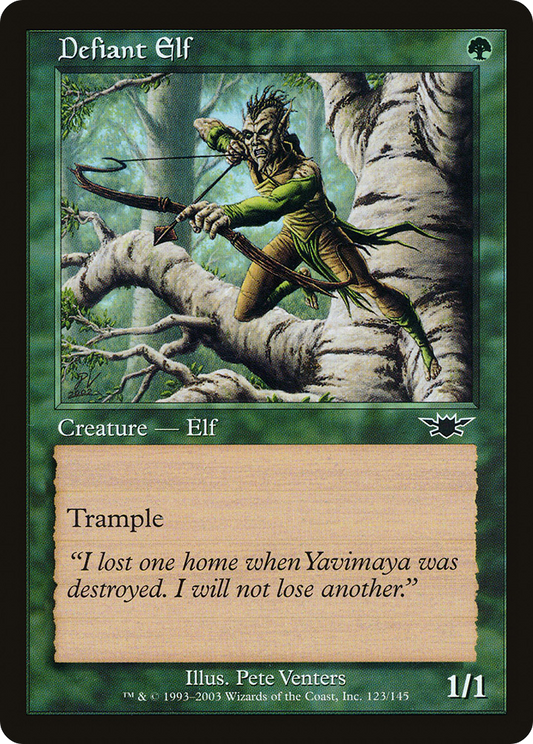 Defiant Elf (LGN-123) - Legions Foil