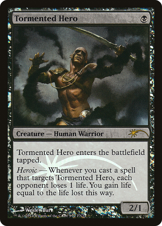 Tormented Hero (F14-005) - Friday Night Magic 2014 Foil