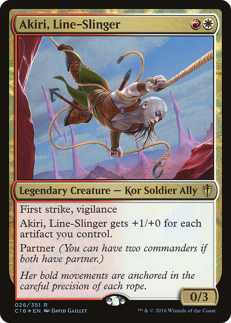 Akiri, Line-Slinger (C16-026) - Commander 2016 Foil