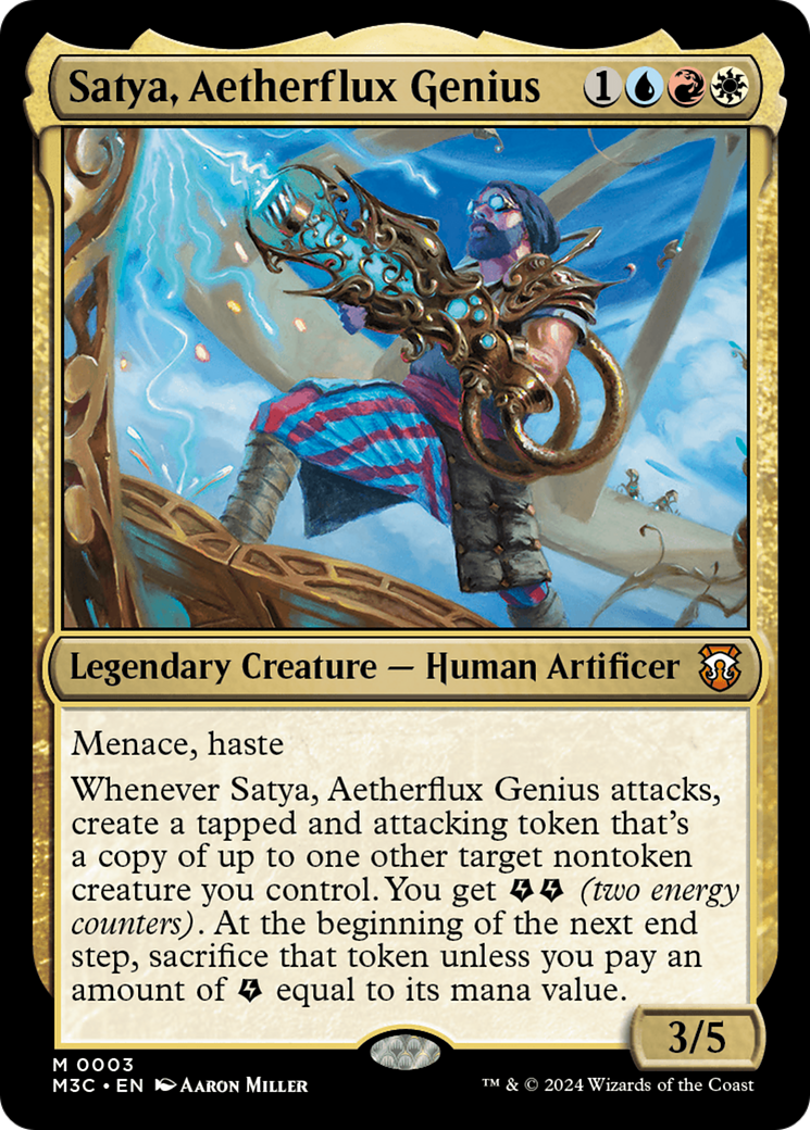 Satya, Aetherflux Genius (M3C-003) - Modern Horizons 3 Commander