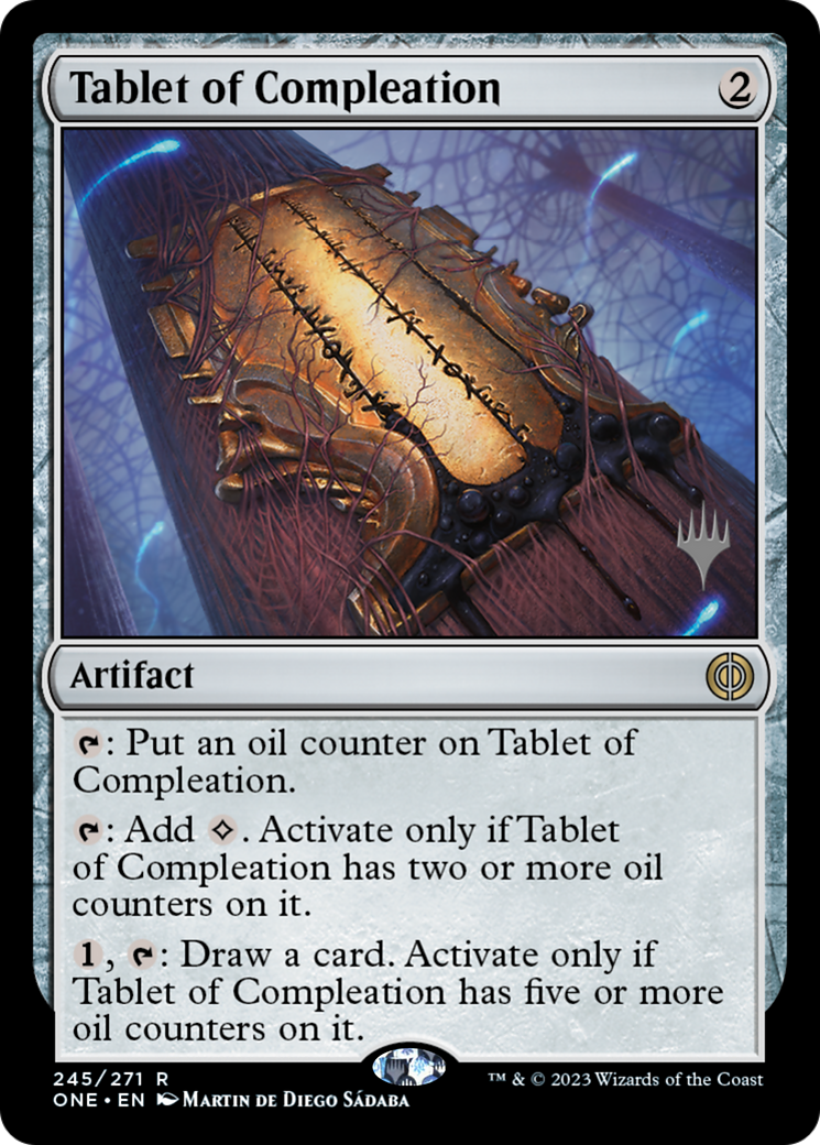 Tablet of Compleation (PONE-245P) - Phyrexia: All Will Be One Promos