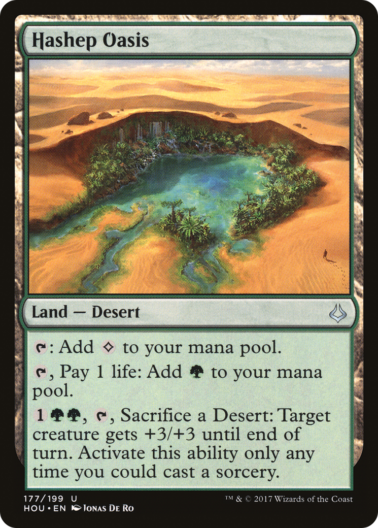 Hashep Oasis (HOU-177) - Hour of Devastation Foil