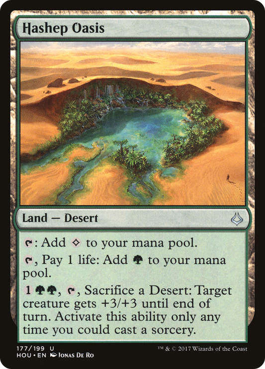 Hashep Oasis (HOU-177) - Hour of Devastation Foil