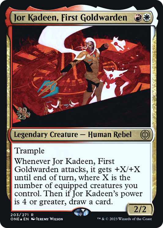 Jor Kadeen, First Goldwarden (PRE-203) - Phyrexia: All Will Be One Promos Foil