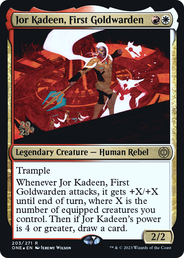 Jor Kadeen, First Goldwarden (PONE-203S) - Phyrexia: All Will Be One Promos Foil