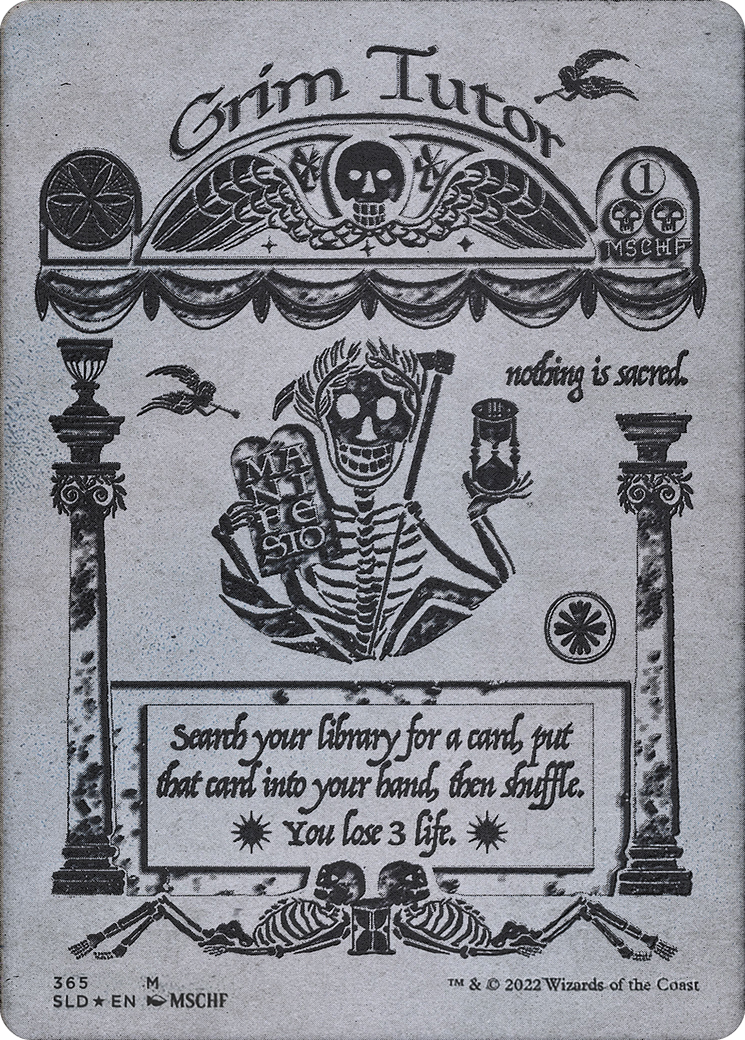 Grim Tutor (SLD-365) - Secret Lair Drop Foil