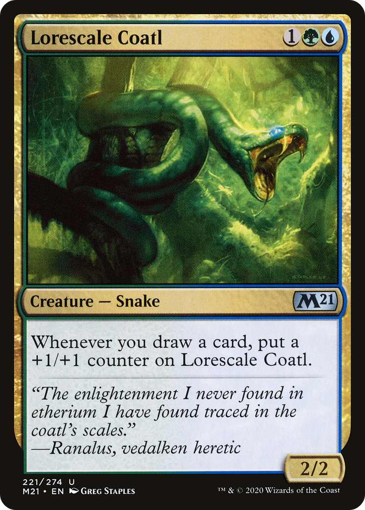 Lorescale Coatl  (M21-221) - Core Set 2021