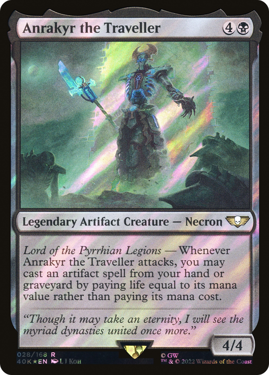 Anrakyr the Traveller (Surge Foil) (40K-028) - Warhammer 40,000 Commander Foil