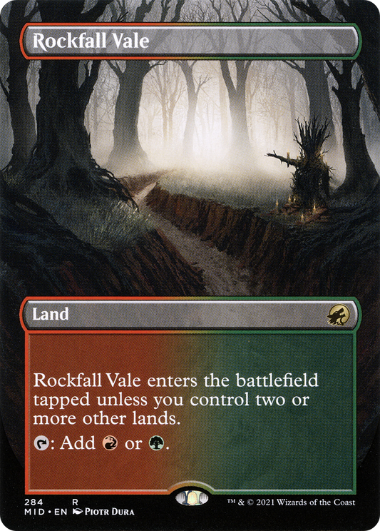 Rockfall Vale (MID-284) - Innistrad: Midnight Hunt (Borderless)