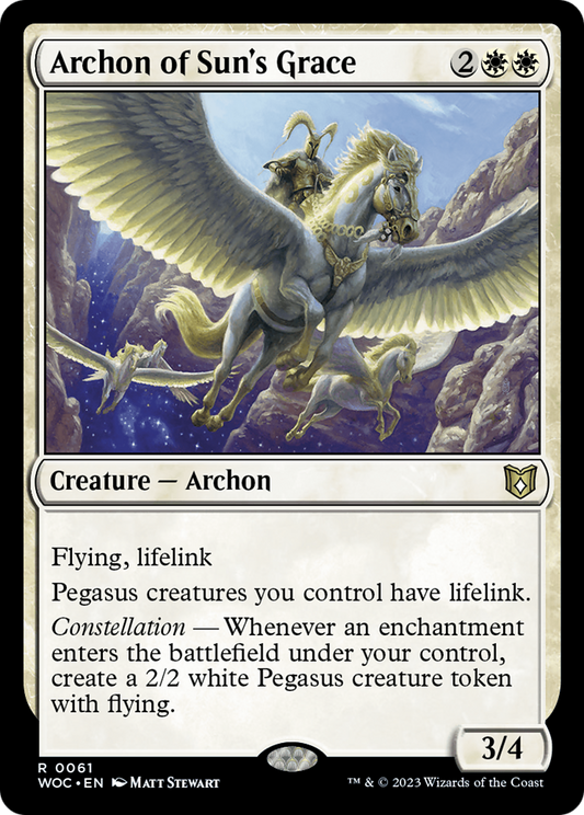 Archon of Sun's Grace (WOC-061) - Wilds of Eldraine Commander