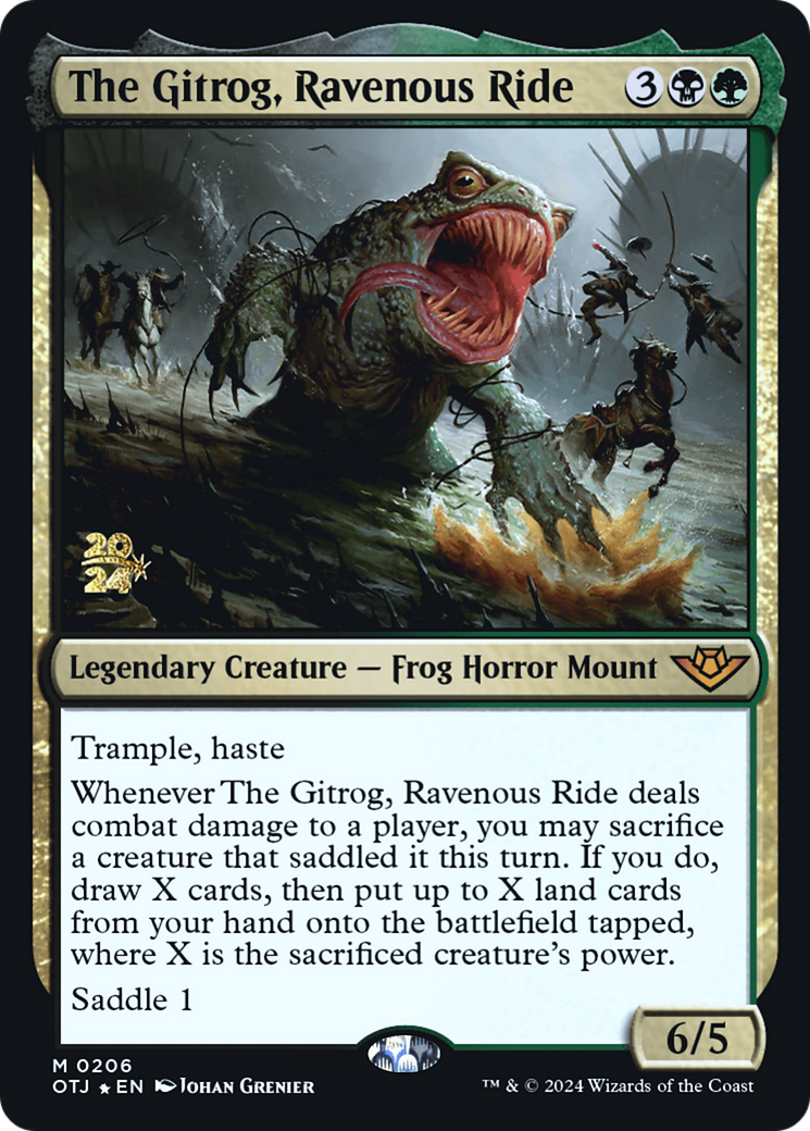 The Gitrog, Ravenous Ride (POTJ-206S) - Outlaws of Thunder Junction Promos Foil