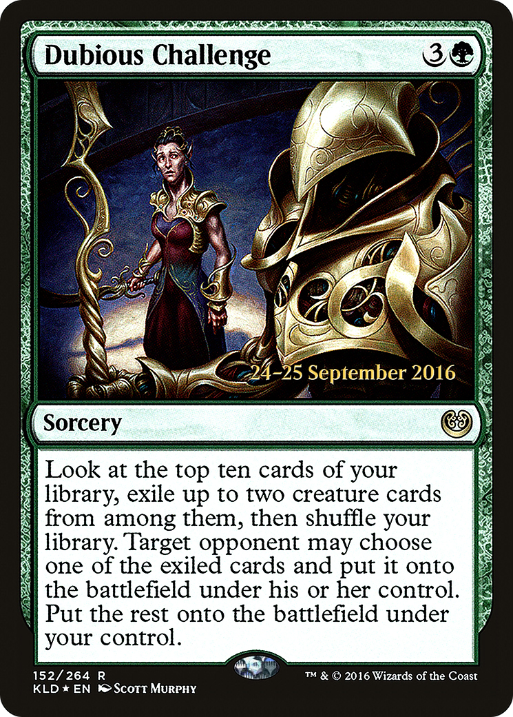 Dubious Challenge (PRE-152S) - Kaladesh Promos (Prerelease) Foil