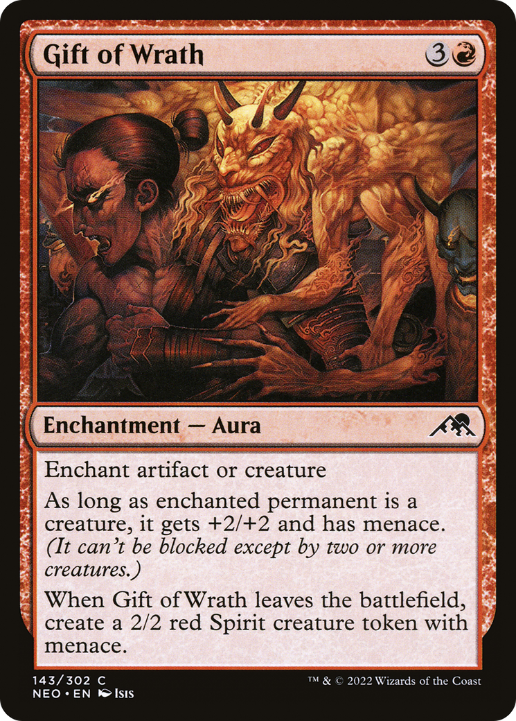 Gift of Wrath (NEO-143) - Kamigawa: Neon Dynasty Foil